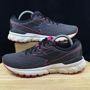 Brooks Adrenaline GTS 19 Women's Running Shoes Gray Pink 1202841B069 Size 10 B